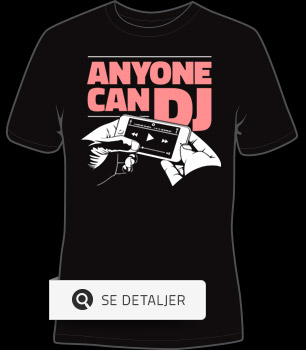 Anyone Can DJ T-shirt design